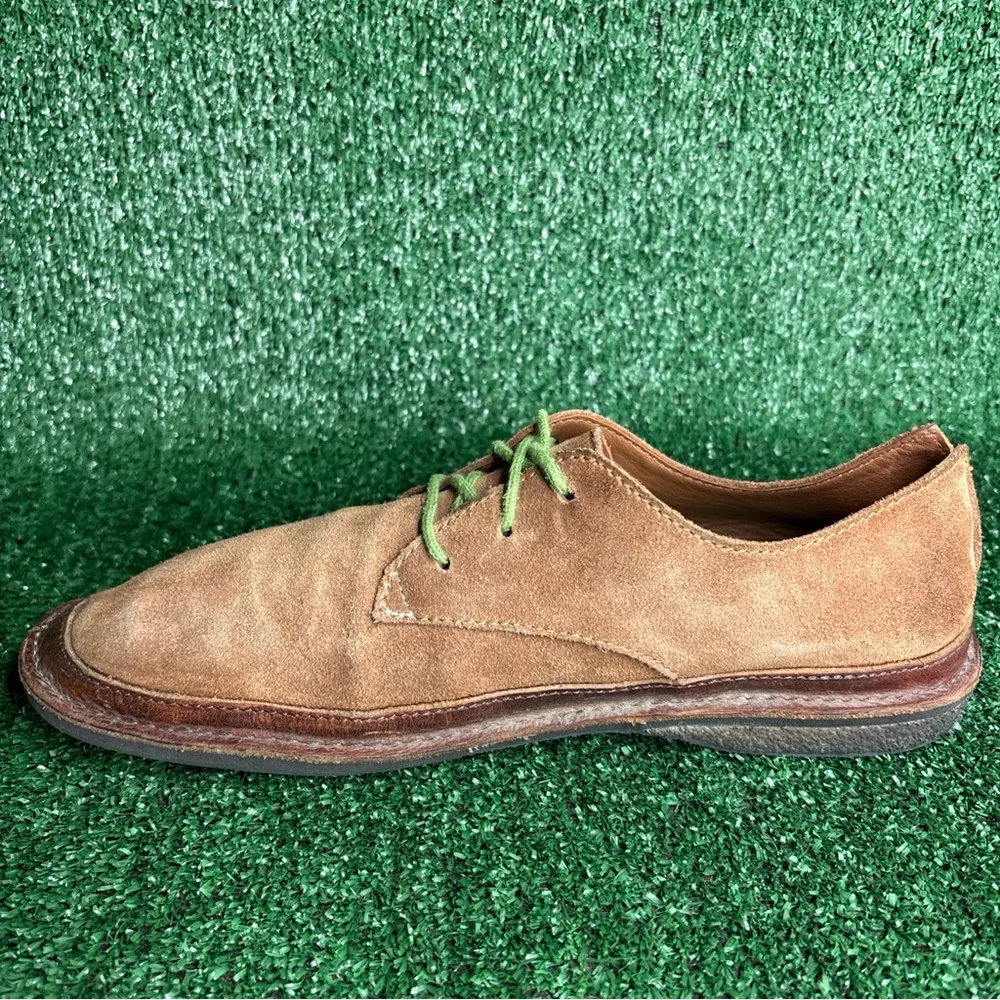 Ocean Minded Mens 9.5 Brown Hemp Suede Hobo Low Top Chukka Beach Shoes